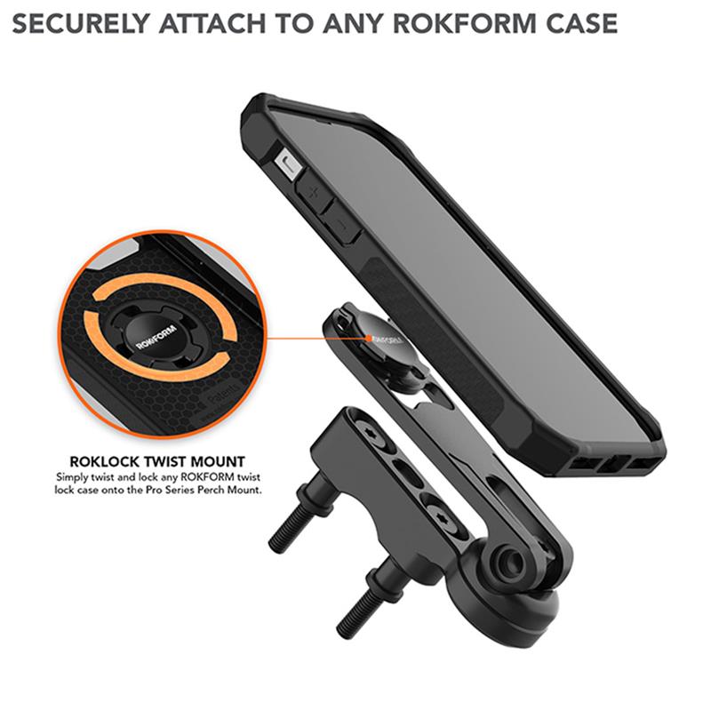 Rokform držiak Pro Series Motorcycle Perch Mount - Black