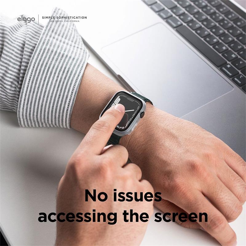 Elago kryt Clear Shield pre Apple Watch 7 45mm - Clear Matte