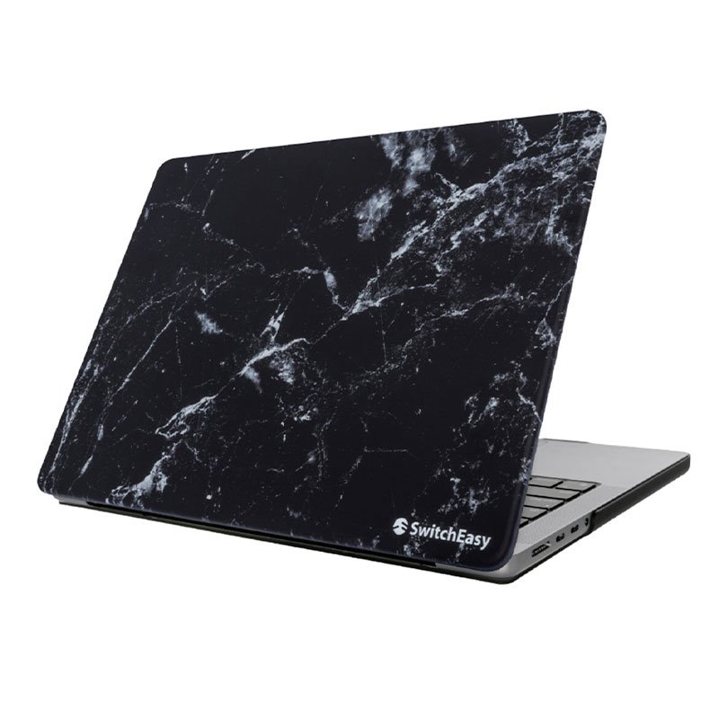 SwitchEasy Hardshell Marble Case pre MacBook Pro 14" M1/M2/M3/M4 - Black Marble