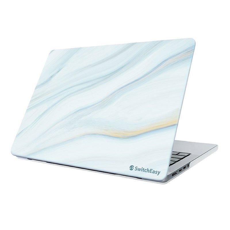 SwitchEasy Hardshell Marble Case pre MacBook Pro 14" M1/M2/M3/M4 - Cloudy White