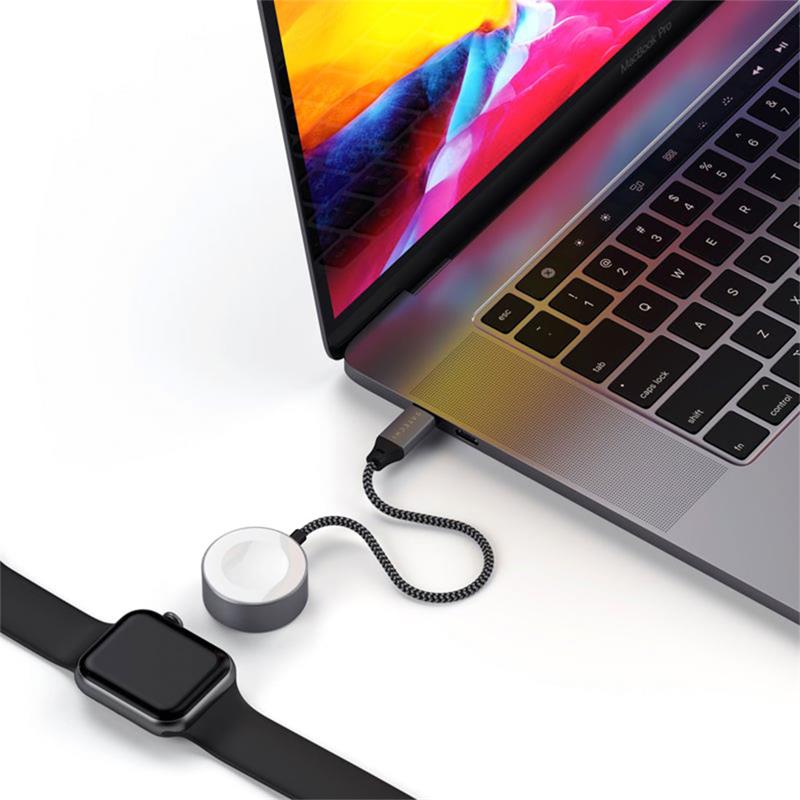 Satechi kábel USB-C Magnetic Charging Cable pre Apple Watch - Space Gray