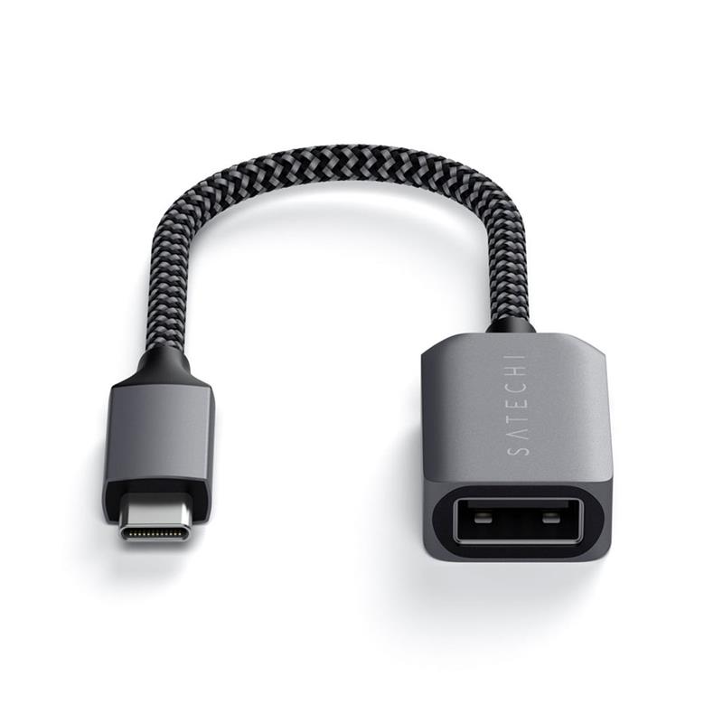 Satechi adaptér USB-C to USB 3.0 cable - Space Gray Aluminium