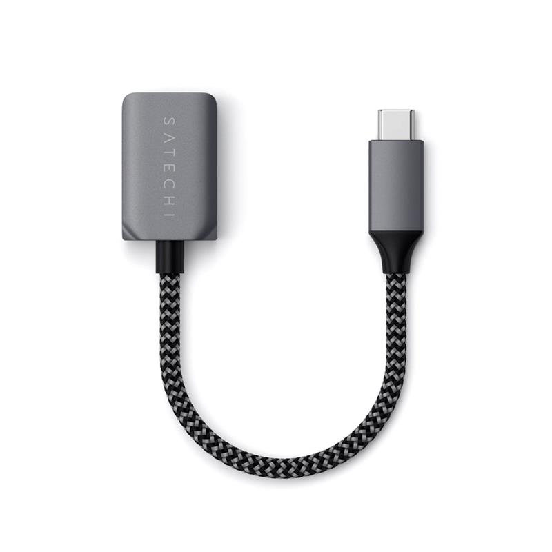 Satechi adaptér USB-C to USB 3.0 cable - Space Gray Aluminium