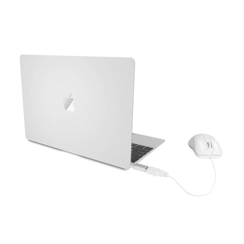 Macally USB-C to USB-A adaptér 2pack - Silver Aluminium