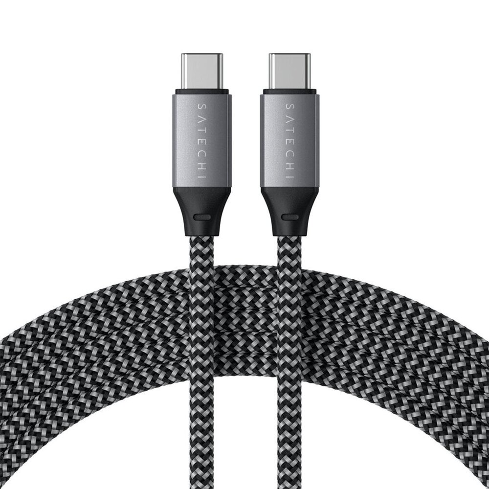 Satechi kábel USB-C to USB-C Cable 100W 2m - Space Gray