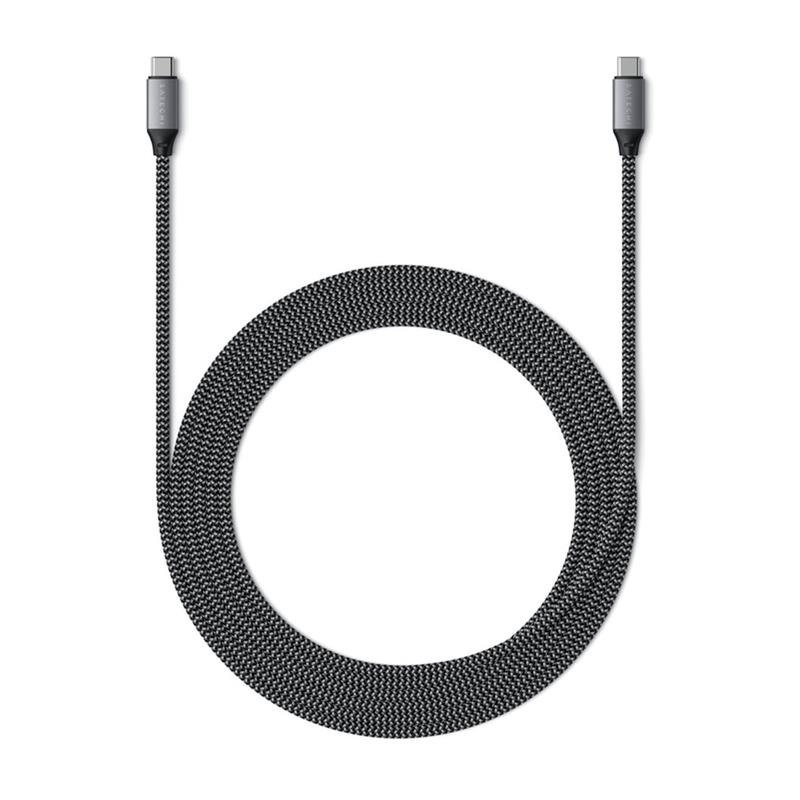 Satechi kábel USB-C to USB-C Cable 100W 2m - Space Gray