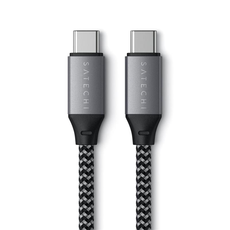 Satechi kábel USB-C to USB-C Cable 100W 2m - Space Gray