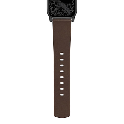 Nomad kožený remienok pre Apple Watch 44-49mm - Modern Brown/Black Hardware