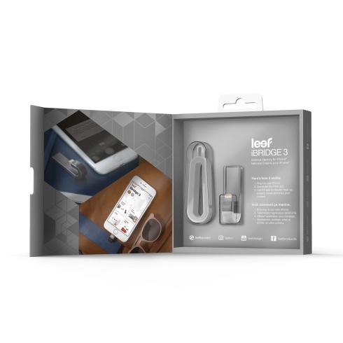 Leef iBridge 3 32GB USB 3.1 Lightning pro iPhone/iPad - Silver