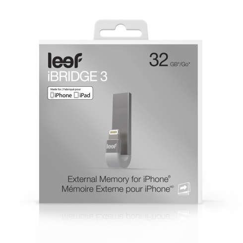 Leef iBridge 3 32GB USB 3.1 Lightning pro iPhone/iPad - Silver