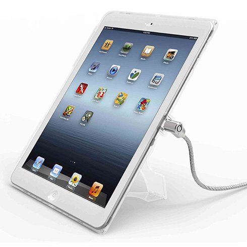 Compulocks Lockable iPad Air Security Case with 6-Foot Cable, Clear