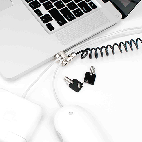 Compulocks MacBook Lock - Macbook Pro Lock - Coiled Cable Lock