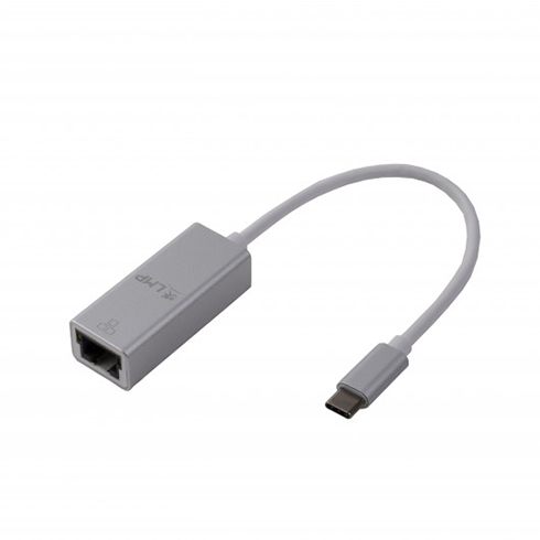 LMP adaptér USB-C to Gigabit Ethertnet - Silver Aluminium