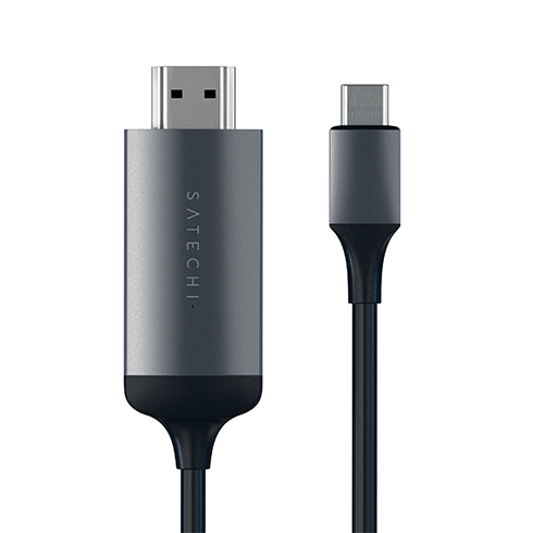 Satechi kábel USB-C to HDMI 2.0 Ultra HD 4K 60Hz, 1.8 m - Space Gray