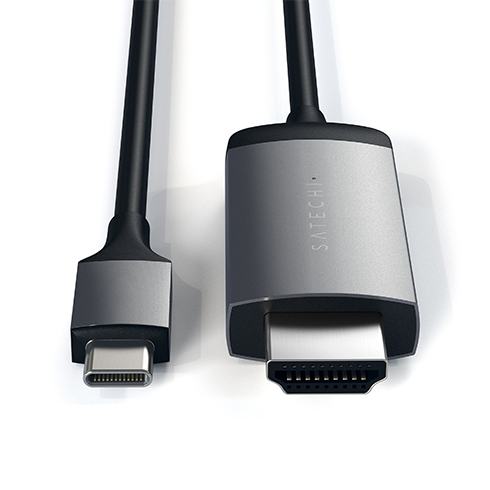 Satechi kábel USB-C to HDMI 2.0 Ultra HD 4K 60Hz, 1.8 m - Space Gray