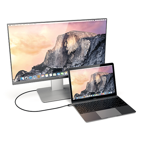 Satechi kábel USB-C to HDMI 2.0 Ultra HD 4K 60Hz, 1.8 m - Space Gray