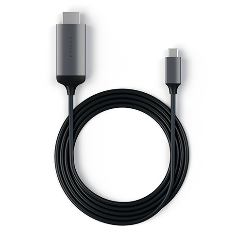 Satechi kábel USB-C to HDMI 2.0 Ultra HD 4K 60Hz, 1.8 m - Space Gray