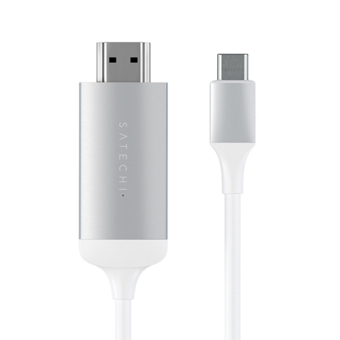 Satechi kábel USB-C to HDMI 2.0 Ultra HD 4K 60Hz, 1.8 m - Silver