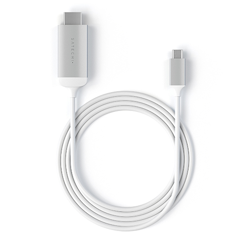 Satechi kábel USB-C to HDMI 2.0 Ultra HD 4K 60Hz, 1.8 m - Silver
