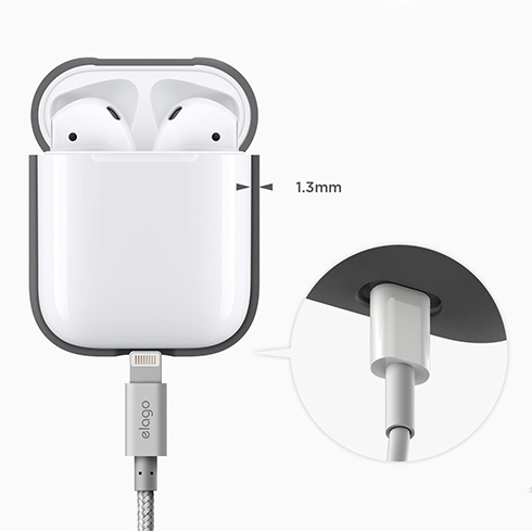 Elago Airpods Silicone Case-Dark Gray