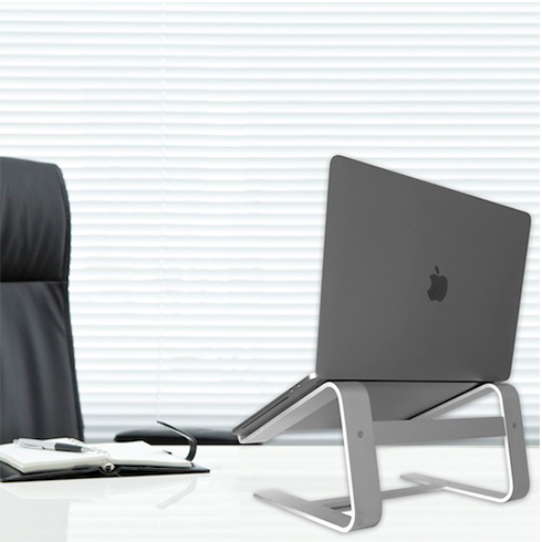 Macally stojan Astand pro Macbook - Silver Aluminium