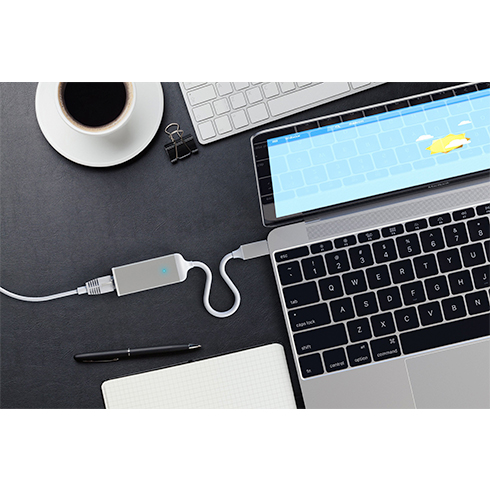 Satechi adaptér USB-C to Gigabit Ethernet-Silver Aluminium