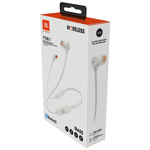 JBL T110BT White slúchadlá