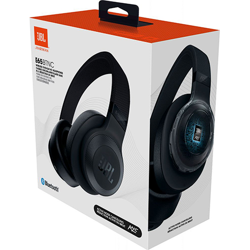 JBL E65 BTNC Black sluchátka