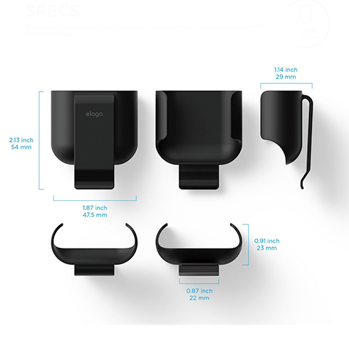 Elago Airpods Carrying Clip - Black