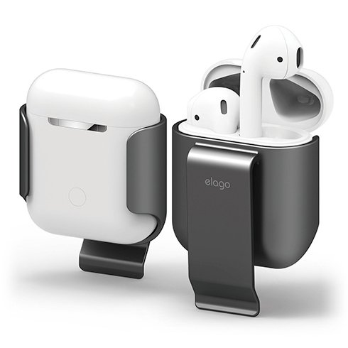 Elago Airpods Carrying Clip - Metalic Dark Gray