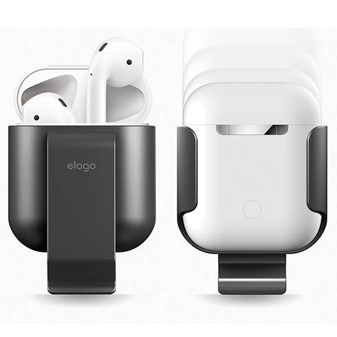 Elago Airpods Carrying Clip - Metalic Dark Gray