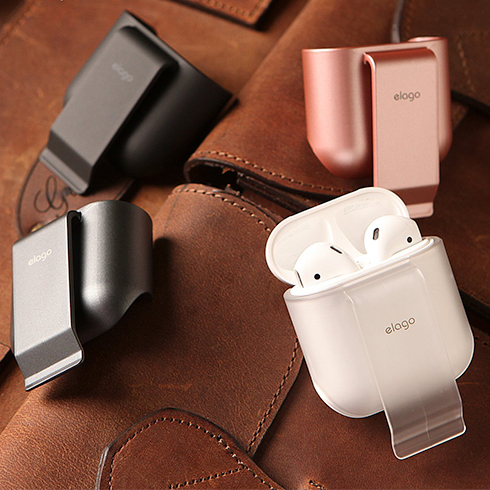 Elago Airpods Carrying Clip - Metalic Dark Gray