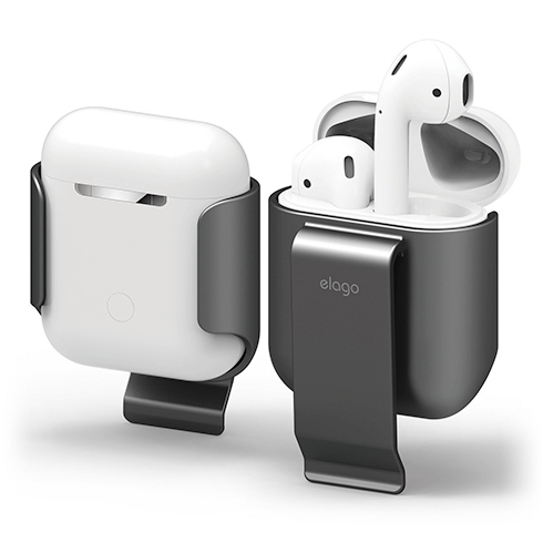 Elago Airpods Carrying Clip - Metalic Dark Gray
