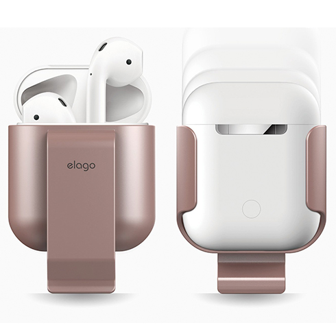 Elago Airpods Carrying Clip - Rose Gold