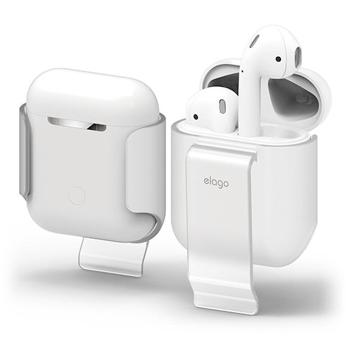 Elago Airpods Carrying Clip - Frosted Transparent