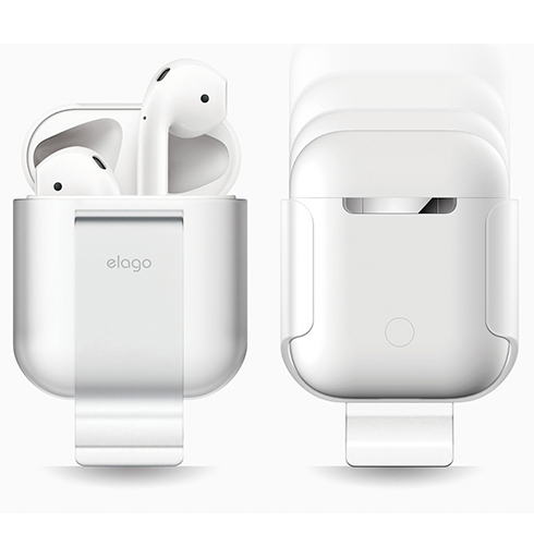 Elago Airpods Carrying Clip - Frosted Transparent