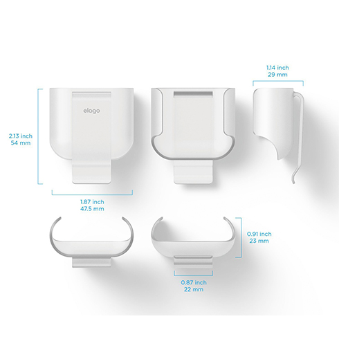 Elago Airpods Carrying Clip - Frosted Transparent