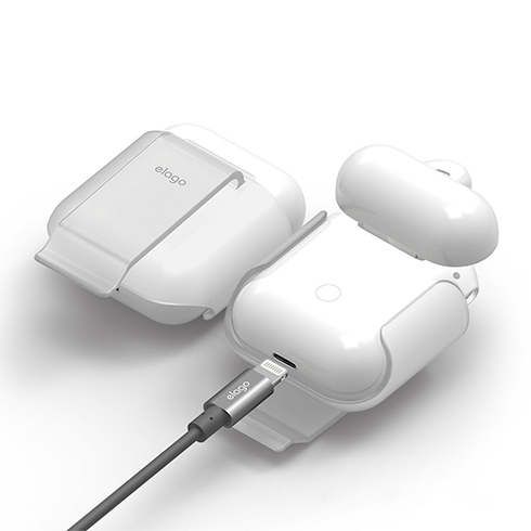 Elago Airpods Carrying Clip - Frosted Transparent