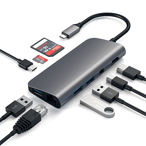 Satechi USB-C Multimedia adapter - Space Gray Aluminium