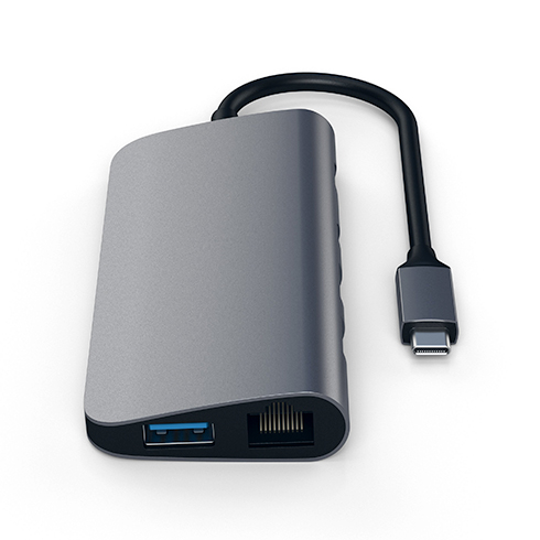Satechi USB-C Multimedia adapter - Space Gray Aluminium