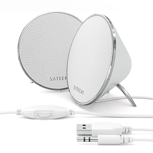 Satechi Dual Sonic Conical Speakers White reproduktor