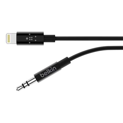 Belkin kabel Lightning-3,5mm jack, 0,9m-Black