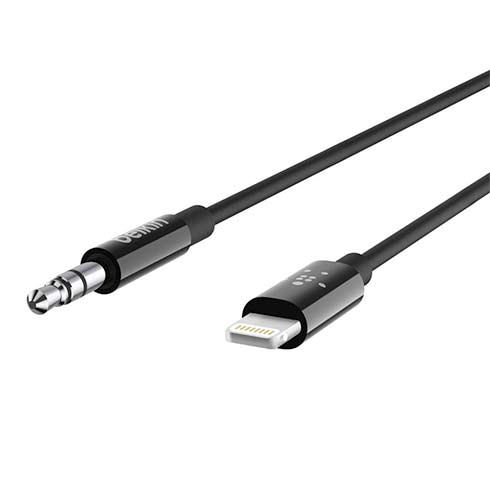 Belkin kabel Lightning-3,5mm jack, 0,9m-Black