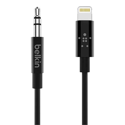 Belkin kabel Lightning-3,5mm jack, 0,9m-Black