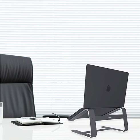 Macally stojan Astand pre Macbook - Space Gray Aluminium