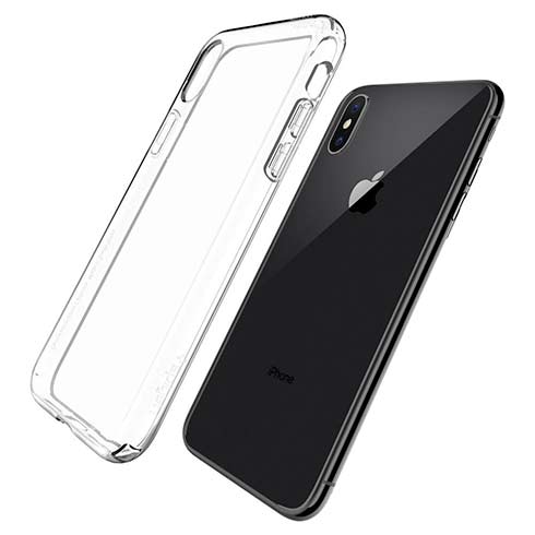 Spigen kryt Liquid Crystal pre iPhone XS - Clear