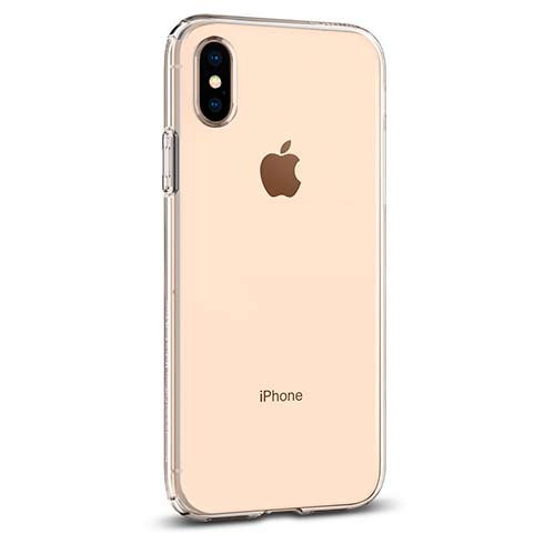 Spigen kryt Liquid Crystal pre iPhone XS - Clear