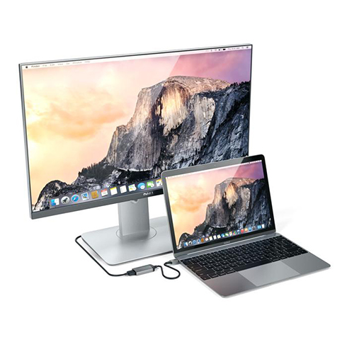 Satechi adaptér USB-C to HDMI 2.0 Ultra HD 4K 60Hz - Space Gray