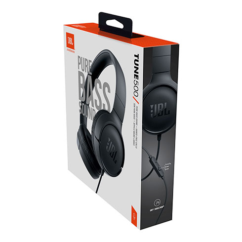 JBL Tune 500 Black slúchadlá