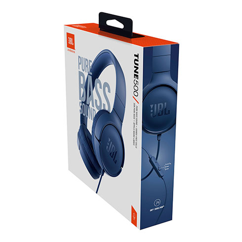 JBL Tune 500 Blue slúchadlá